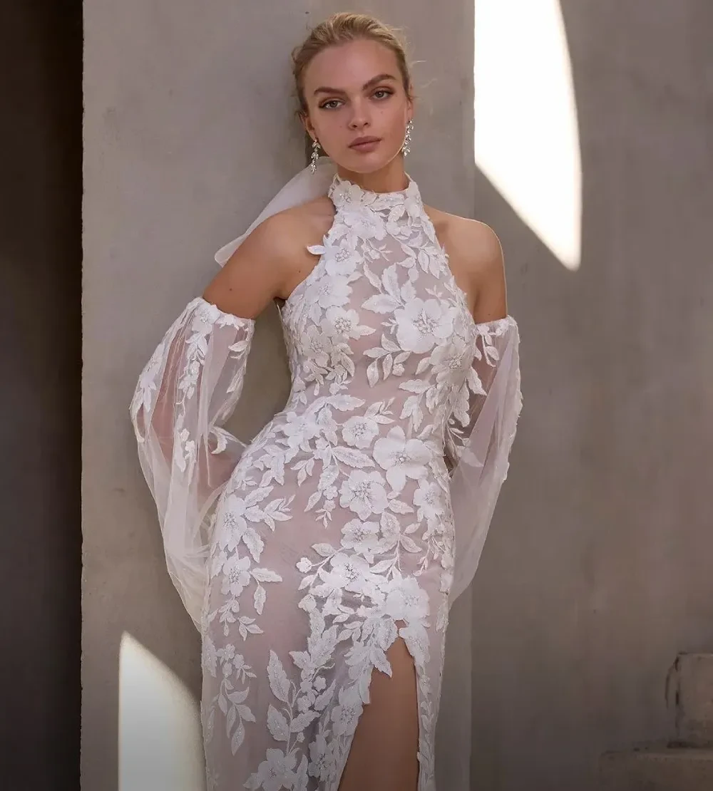 Model wearing a Morilee gown
