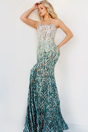 Jovani #JVN06469 #6 Silver/Café thumbnail