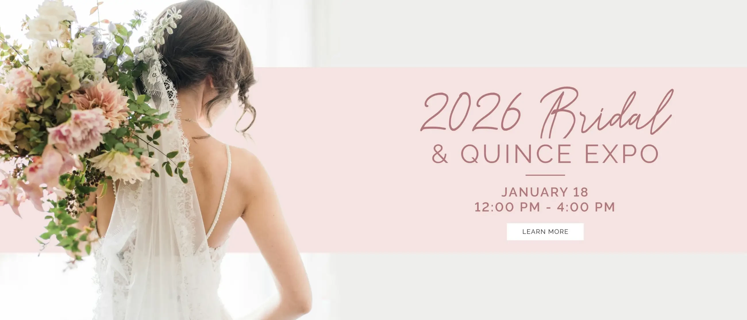 2026 Bridal & Quince Expo Event Banner