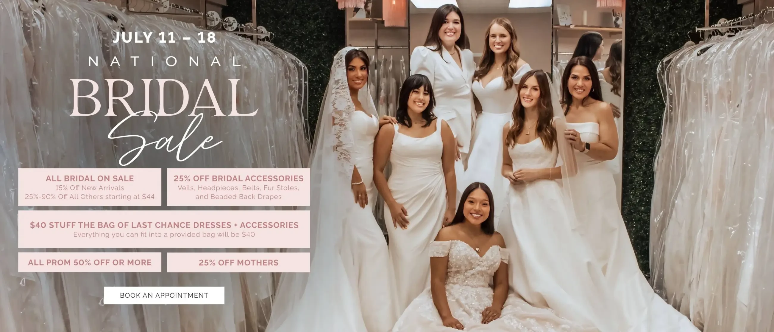 National Bridal Sale Event Banner