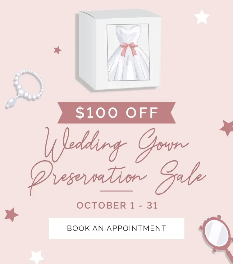 Wedding Gown Preservation Sale Mobile Banner